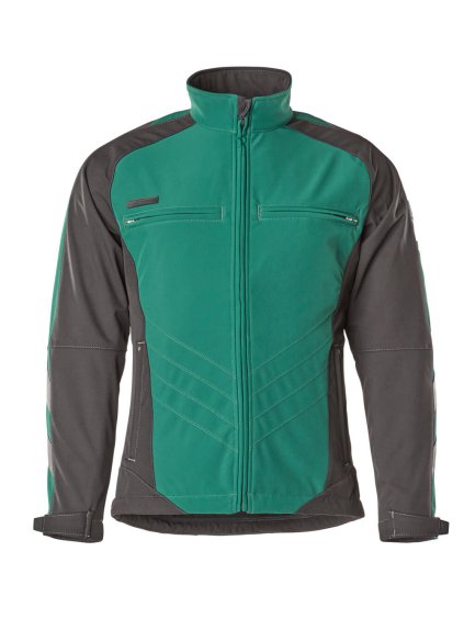 Softshell bunda Zelená/Černá (Velikost XS)