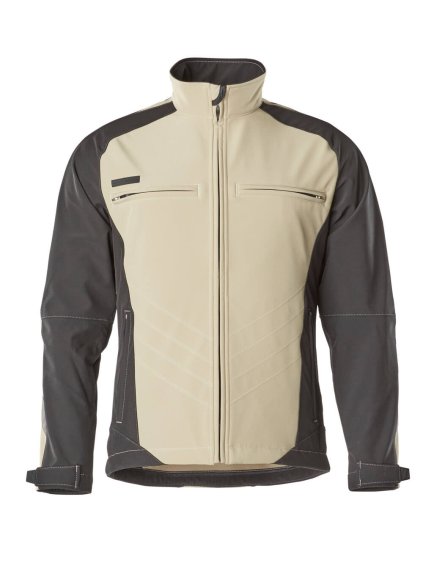 Softshell bunda Světlá khaki/Černá (Velikost XS)
