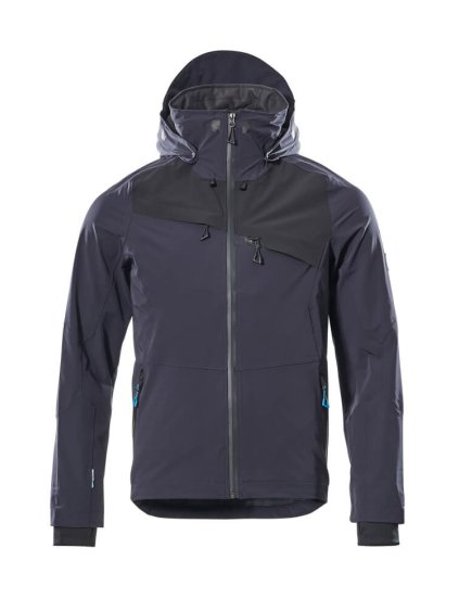 Hardshell bunda Černá modrá/černá (Velikost XS)