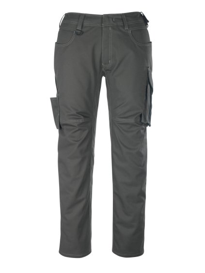 Kalhoty s kapsami na stehnech Tmavě antracitová/černá (Velikost 68)