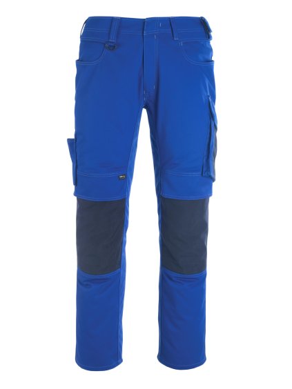 Kalhoty s kolenními kapsami Zrnitá modrá/černá modrá (Velikost 68)