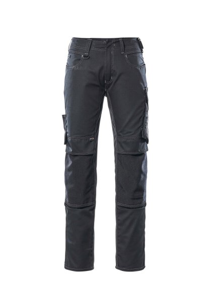 Kalhoty s kolenními kapsami Černá/tmavě antracitová (Velikost 68)