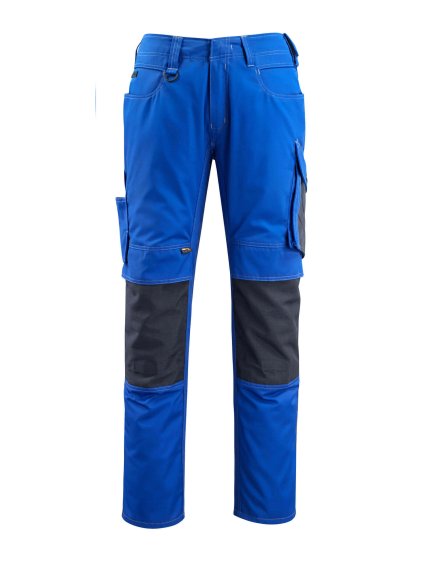 Kalhoty s kolenními kapsami Zrnitá modrá/černá modrá (Velikost 68)