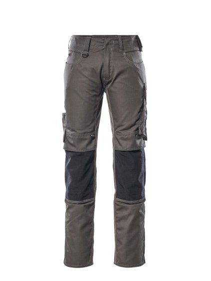 Kalhoty s kolenními kapsami Tmavě antracitová/černá (Velikost 68)