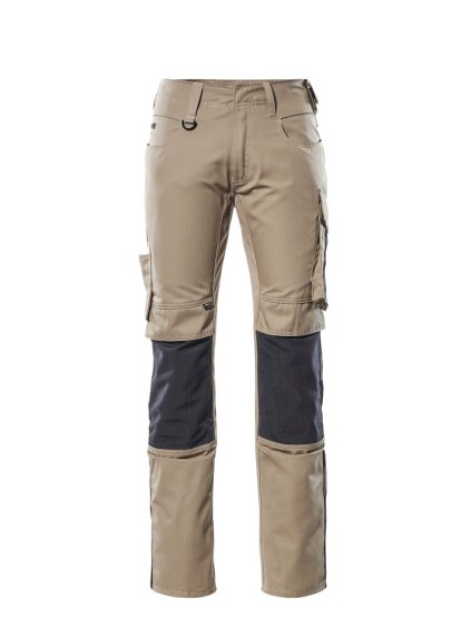 Kalhoty s kolenními kapsami Světlá khaki/Černá (Velikost 68)