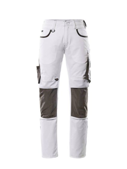 Kalhoty s kolenními kapsami Bílá/tmavě antracitová (Velikost 68)
