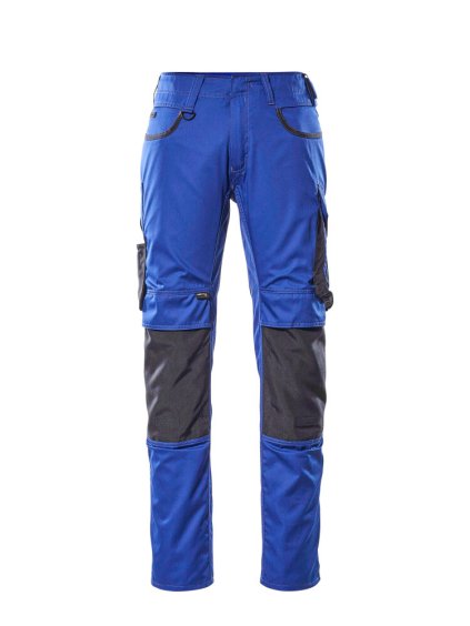 Kalhoty s kolenními kapsami Zrnitá modrá/černá modrá (Velikost 68)