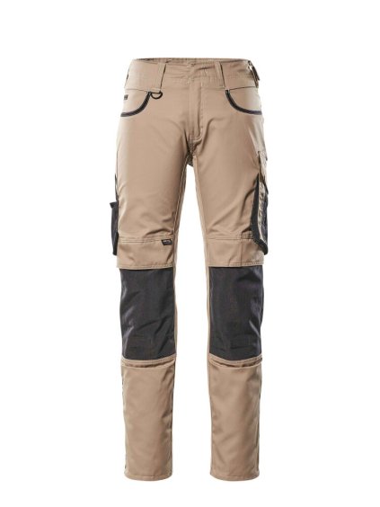 Kalhoty s kolenními kapsami Světlá khaki/Černá (Velikost 68)