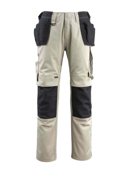 Kalhoty se závěsnými kapsami Světlá khaki/Černá (Velikost 68)