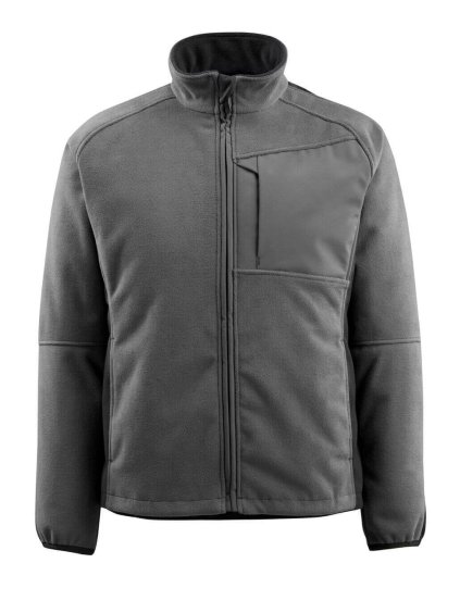 Fleecová bunda Tmavě antracitová/černá (Velikost XS)