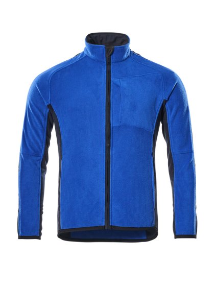 Fleecová bunda Zrnitá modrá/černá modrá (Velikost XS)