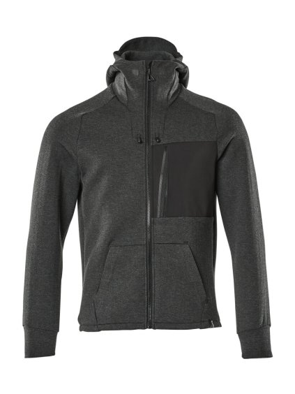 Mikina s kapucí na zip Černá (Velikost XS)