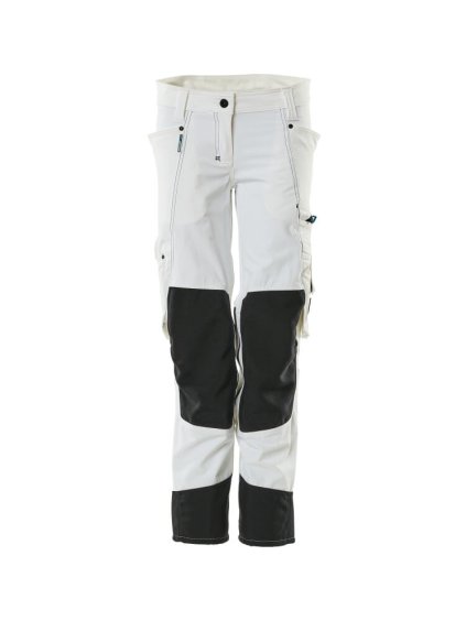 Kalhoty s kolenními kapsami Bílá (Velikost 64)