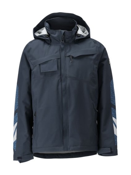 Zimní bunda Černá modrá (Velikost XS)