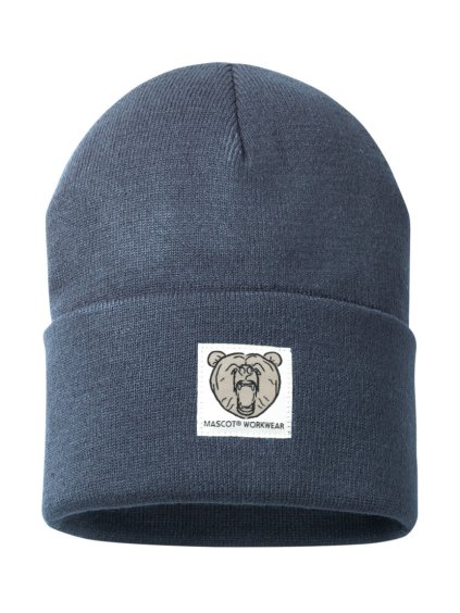 Pletená čepice Černá modrá (Velikost ONE SIZE)