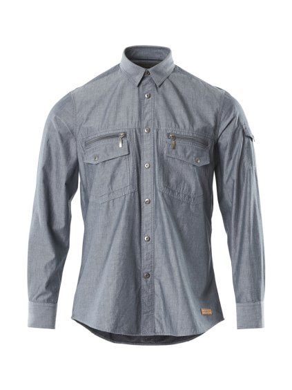 Košile Vypraný tmavě modrý denim (Velikost XL)