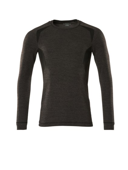 Funkční triko s dlouhým rukávem Tmavě antracitová/černá (Velikost XS)