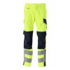 Kalhoty s kolenními kapsami Hi-vis žlutá/černo modrá (Velikost 68)