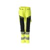 Kalhoty s kolenními kapsami Hi-vis žlutá/černo modrá (Velikost 68)