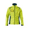 Softshell bunda Hi-vis žlutá/tmavě petrolejová (Velikost XS)