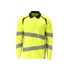 Polokošile s dlouhým rukávem Hi-vis žlutá/černo modrá (Velikost XS)