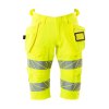 Dlouhé šortky se závěsnými kapsami Hi-vis žlutá (Velikost 68)