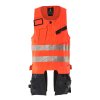 Vesta na nářadí Hi-vis červená/černá modrá (Velikost S)