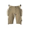 Šortky s kapsami na zavěšení Světlá khaki (Velikost 68)