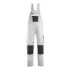 Kalhoty s laclem a kolenními kapsami Bílá/tmavě antracitová (Velikost 68)
