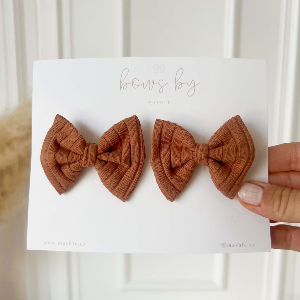 Mašličky na sponce 2 ks - RUST