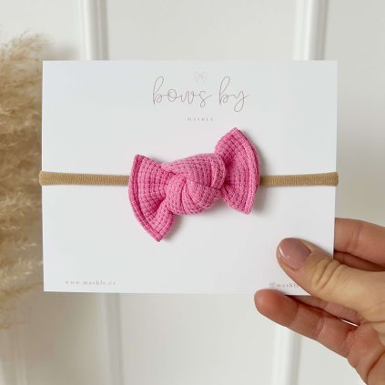 Čelenka pro miminko vafle - mini -BUBBLE GUM