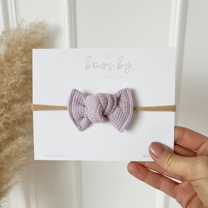 Čelenka pro miminko vafle - mini - LILA