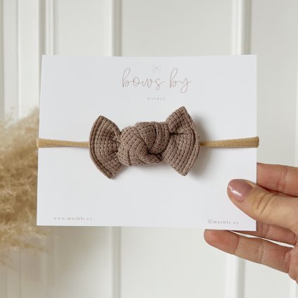 Čelenka pro miminko vafle - mini - BEIGE