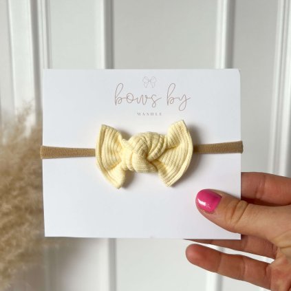 Čelenka pro miminko  - mini - PASTEL VANILLA