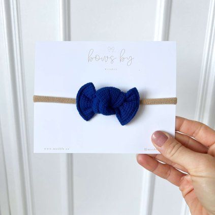 Čelenka pro miminko  - mini - BLUE