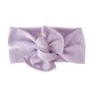 Bavlněná čelenka s mašlí - LILA
