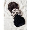 Dívčí turban s mašlí TEDDY DARK BROWN