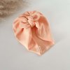 Dívčí turban s mašlí  - PASTEL PEACH