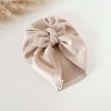 Dívčí turban s mašlí  - BEIGE