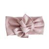 Bavlněná čelenka s mašlí - OLD PINK