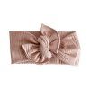 Bavlněná čelenka s mašlí - BLUSH