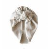 Dívčí turban s mašlí vaflový - CREAM