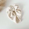 Dívčí turban s mašlí pletený - CREAM