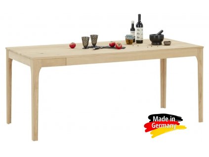 Rozkládací jídelní stůl divoký dub masiv 120 160cm