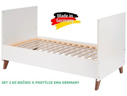 rostoucí bílá postýlka ema dub masiv germany