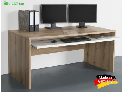 pc psací stůl divoký dub 137cm1