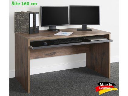 ps počítačový, psací stůl tmavý dub 137 +160cm (2)