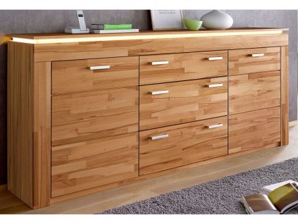 4809 7 komoda 222cm buk masiv lyon2d53