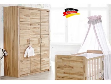 malá šatní skříň z masivu jádrový buk