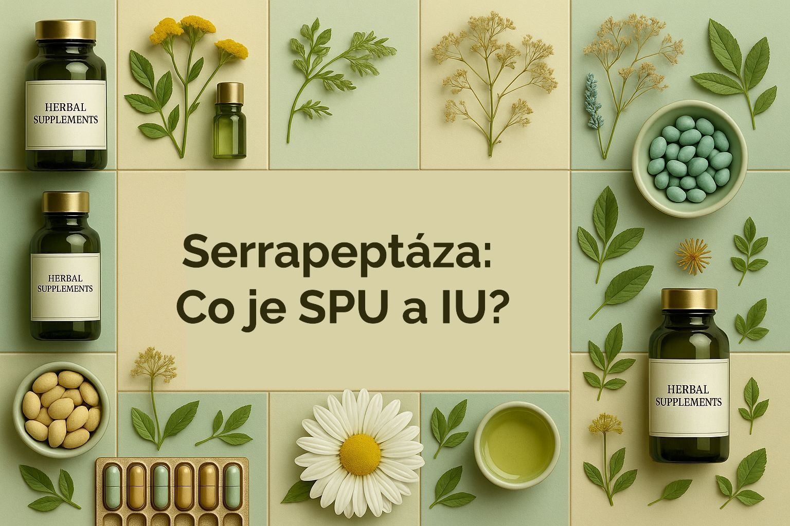 Jak je to s SPU a IU u serrapeptázy